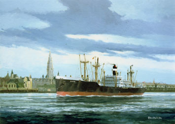 ss Baarn in Antwerpen Zee- en Havenmuseum IJmuiden